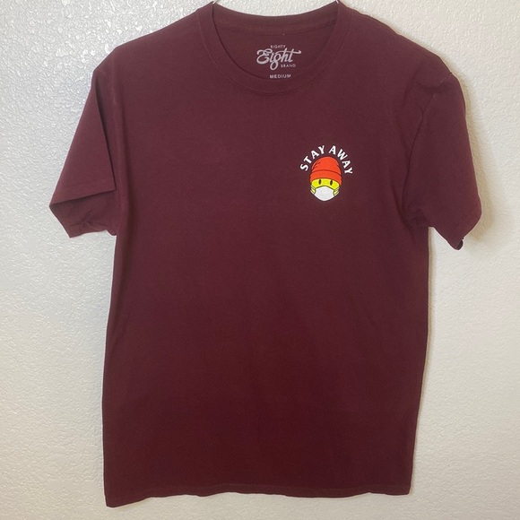 Medium maroon eighty eight socially distant shirt. - Picture 1 of 5